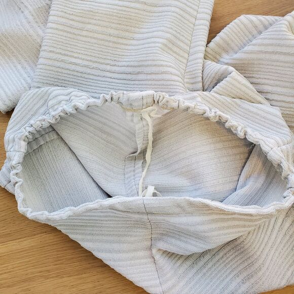 Vintage 60s Silver Gray Flared Trousers - Picture 6 of 8